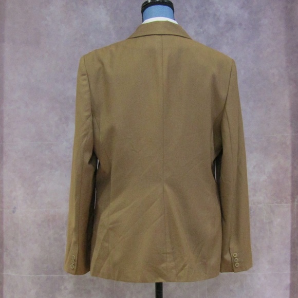 Evan Picone Brown Suit Coat Blazer Size 14 - Picture 3 of 4